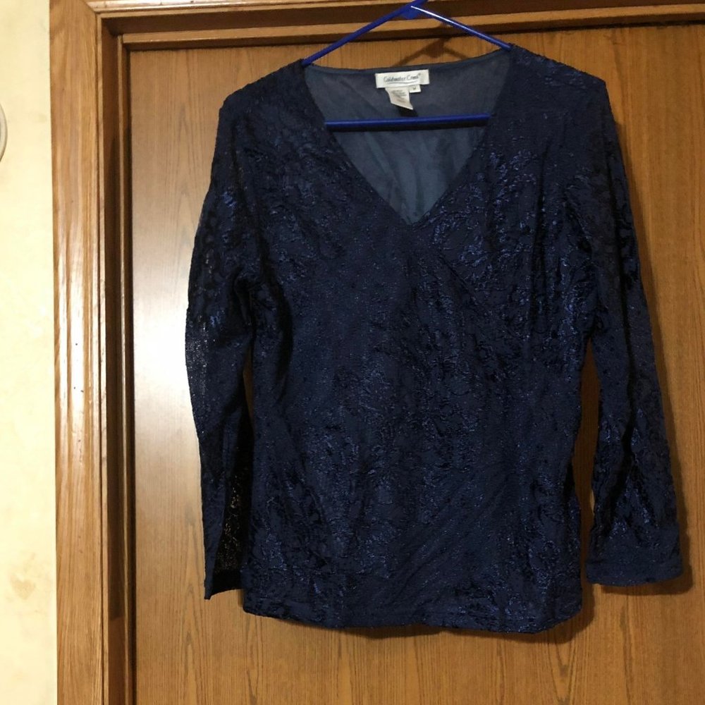 blue shirt